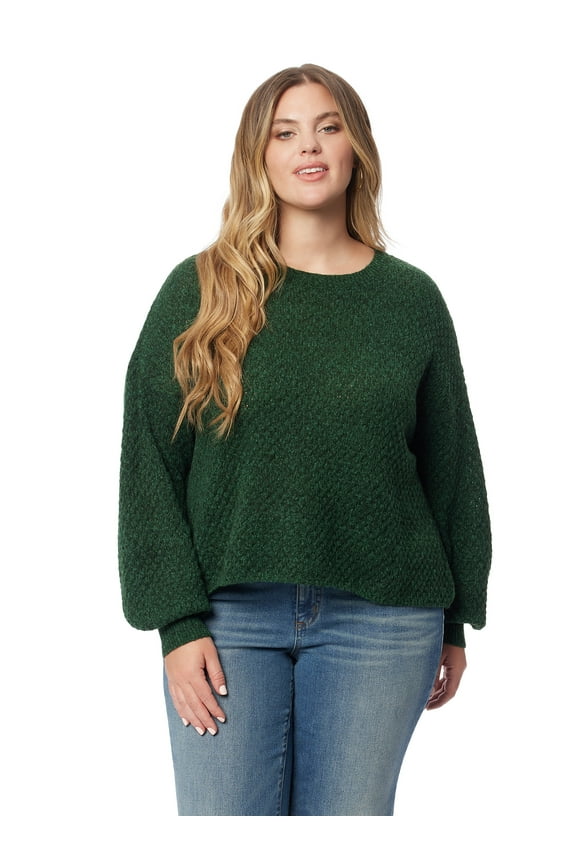 Women's & Women's Plus Size Suki Crop Pullover, Sizes XS-4X