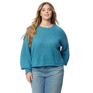 Jessica Simpson Women's & Women's Plus Size Suki Crop Pullover, Sizes XS-4X