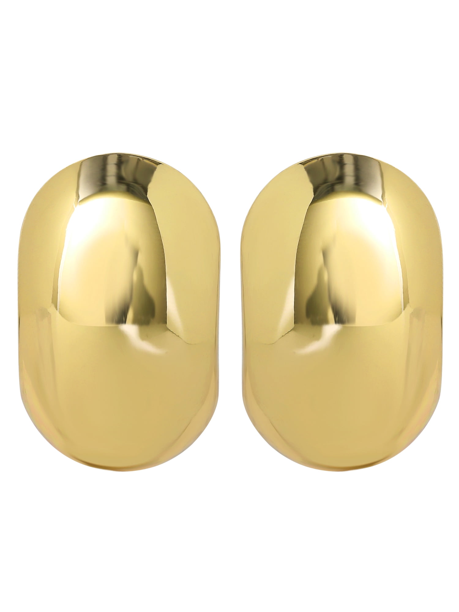 Jessica Simpson Polished Oval Dome Earrings for Women