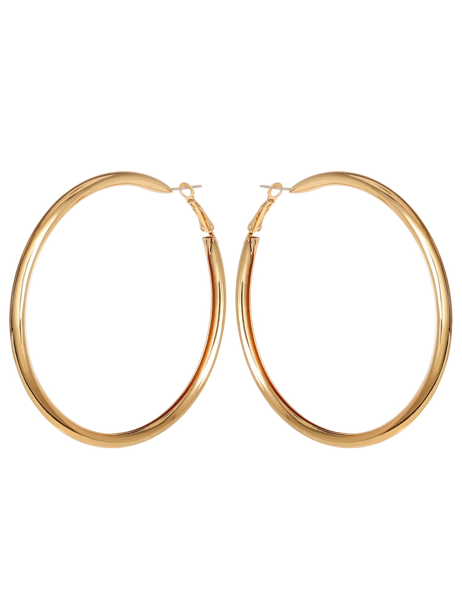 Jessica Simpson Women's Polished Hoop Earrings
