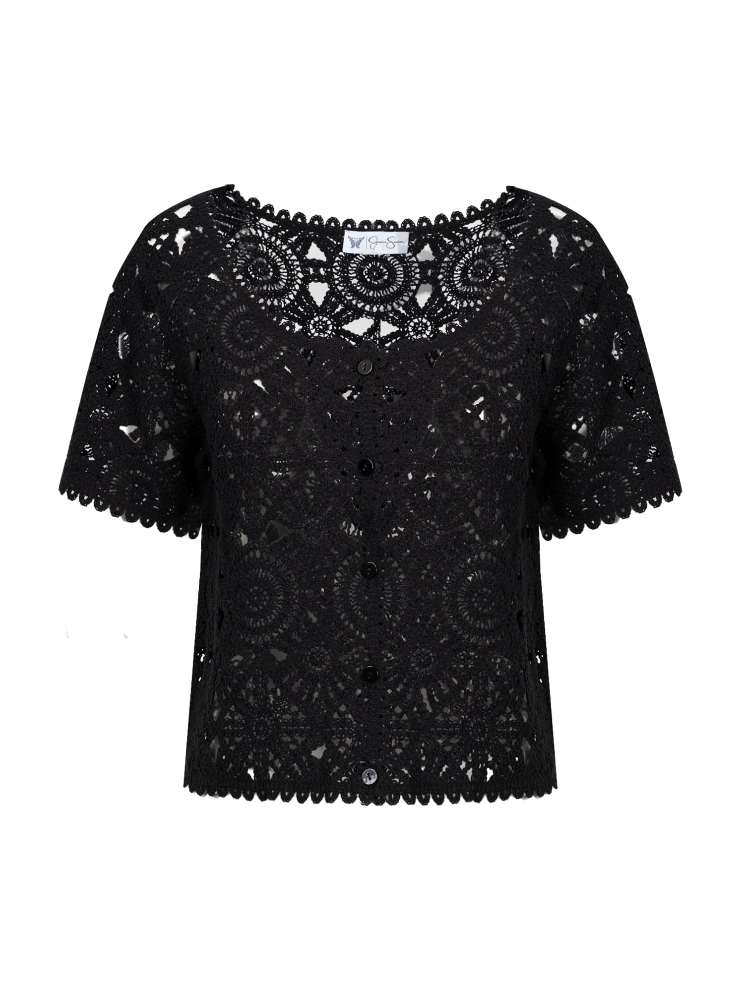 Jessica Simpson Women's Quincy Crochet Tee, Sizes XS-XL