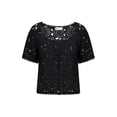 thumbnail image 1 of Jessica Simpson Women's Quincy Crochet Tee, Sizes XS-XL, 1 of 6
