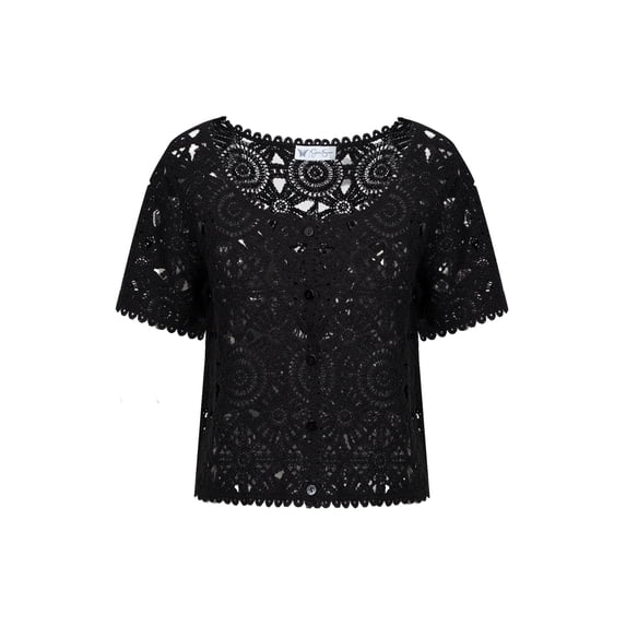 Jessica Simpson Women's Quincy Crochet Tee, Sizes XS-XL