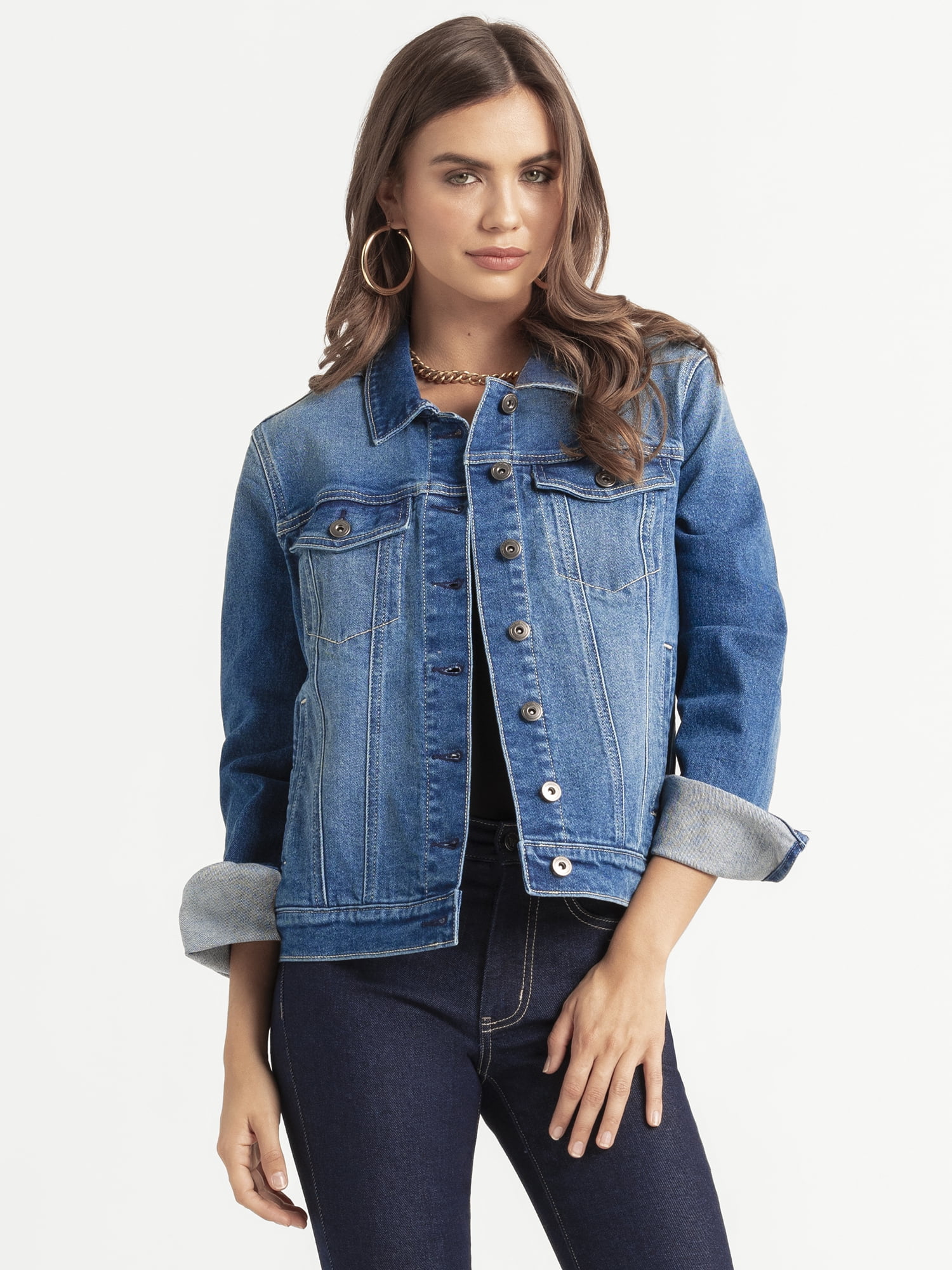 Jessica Simpson Women's Reagan Relaxed Denim Jacket, Sizes XS-XL