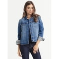 thumbnail image 1 of Jessica Simpson Women's Reagan Relaxed Denim Jacket, Sizes XS-XL, 1 of 6