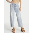 thumbnail image 1 of Jessica Simpson Women's Relaxed Barrel Leg Cargo Jeans, 28" Inseam, Sizes 2-16, 1 of 6