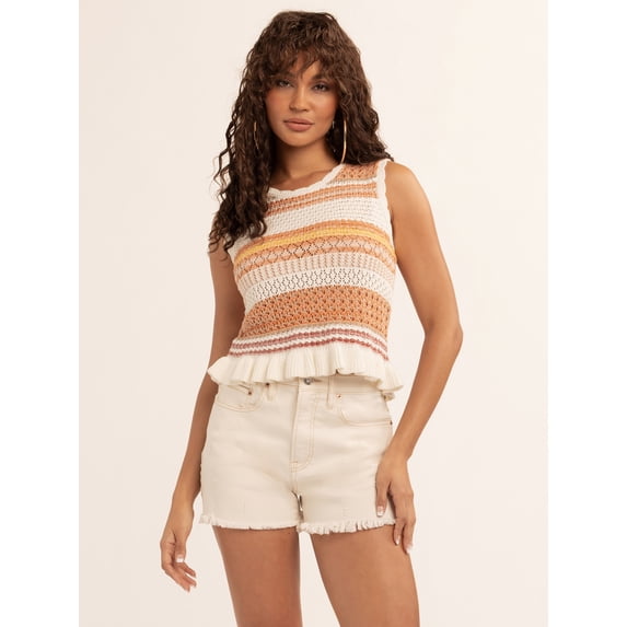 Jessica Simpson Women's Reya Textured Peplum Hem Top, Sizes XS-XL