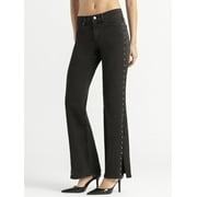 JESSICA SIMPSON Women's Rosa Studded Relaxed Straight Leg Jeans, 31.5” Inseam, Sizes 2-16