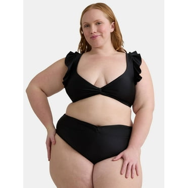 Jessica Simpson Women’s Ruffle Bikini Top, Sizes XS-XXL