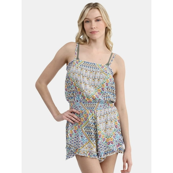 Jessica Simpson Women’s Ruffle Coverup Romper, Sizes XS-XXL