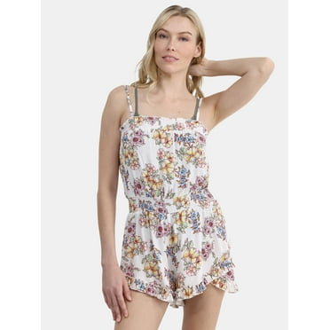 Jessica Simpson Women’s Ruffle Coverup Romper, Sizes XS-XXL