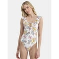 thumbnail image 1 of Jessica Simpson Women’s Ruffle One Piece Swimsuit, Sizes XS-XXL, 1 of 5
