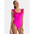 thumbnail image 1 of Jessica Simpson Women’s Ruffle One Piece Swimsuit, Sizes XS-XXL, 1 of 5
