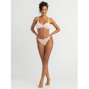 Jessica Simpson Women's Ruffle Rib Thong, 2-Pack, Size S-XXXL