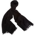 thumbnail image 1 of Jessica Simpson Women's Rustic Weave Wrap Scarf, Black, X-Large, 1 of 1