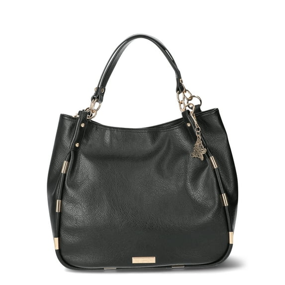 Jessica Simpson Women's Sadie Faux Leather 4 Poster Handbag, Meteorite