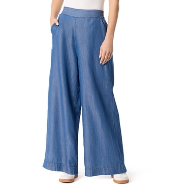 Jeans Donna Jessica Simpson Relaxed Wide Straight Leg, Vita Alta, Colore Denim Chiaro - 5