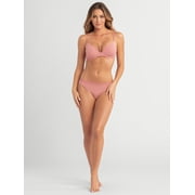 Jessica Simpson Women's Shadow Stripe Thong, 2-Pack, Size S-XXXL