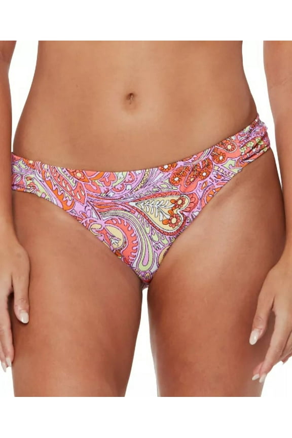 Women's Standard Mix & Match Print Bikini Swimsuit Separates (Top & Bottom), Mandarin Hipster, M
