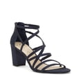 thumbnail image 1 of Jessica Simpson Women's Stassey Synthetic Glitter Strappy Block Heel Sandals, 1 of 5