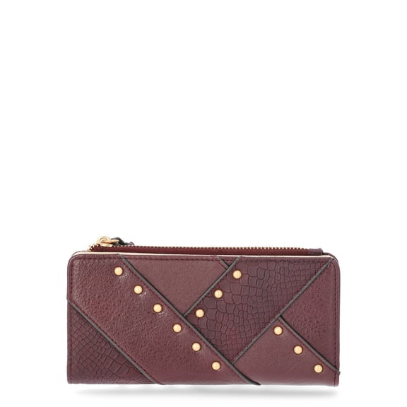 Jessica Simpson Women's Taylor Wallet with a String, Meteorite Black