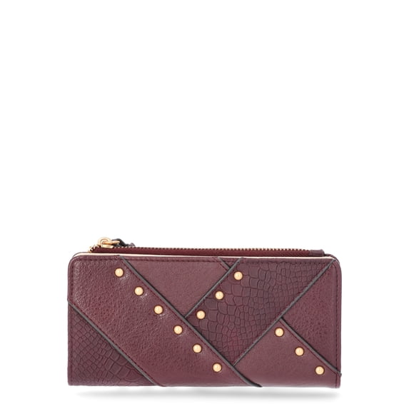 Jessica Simpson Women's Taylor Wallet with a String, Meteorite Black