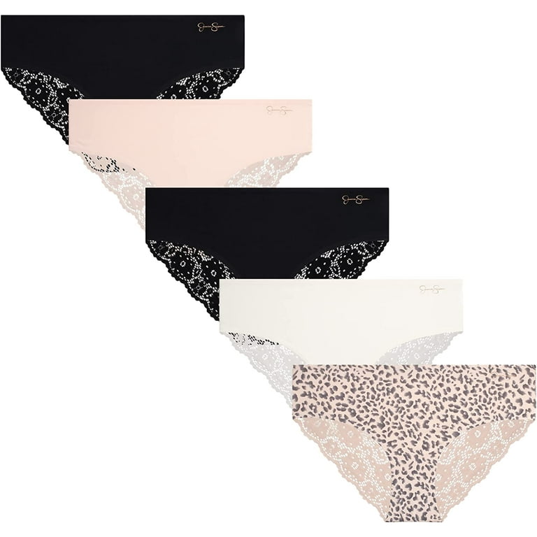 Jessica Simpson Women's Underwear - Seamless Hipster Briefs (5 Pack) 
