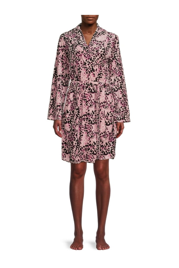 Women’s Velour Robe, Sizes S-L