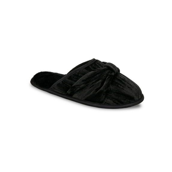 Jessica Simpson Velour Twisted Knot Slide-On Scuff Slipper