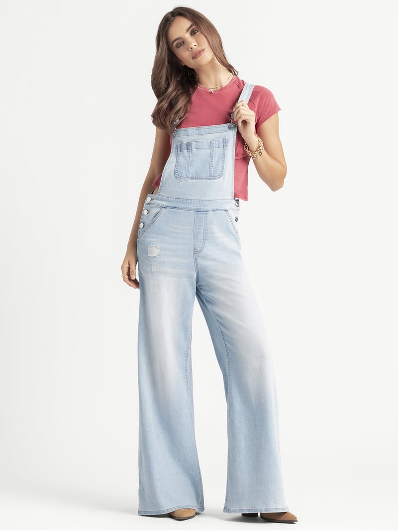 *ゆみ* Jessica Simpson Women's Wide Leg Overalls, 32.5