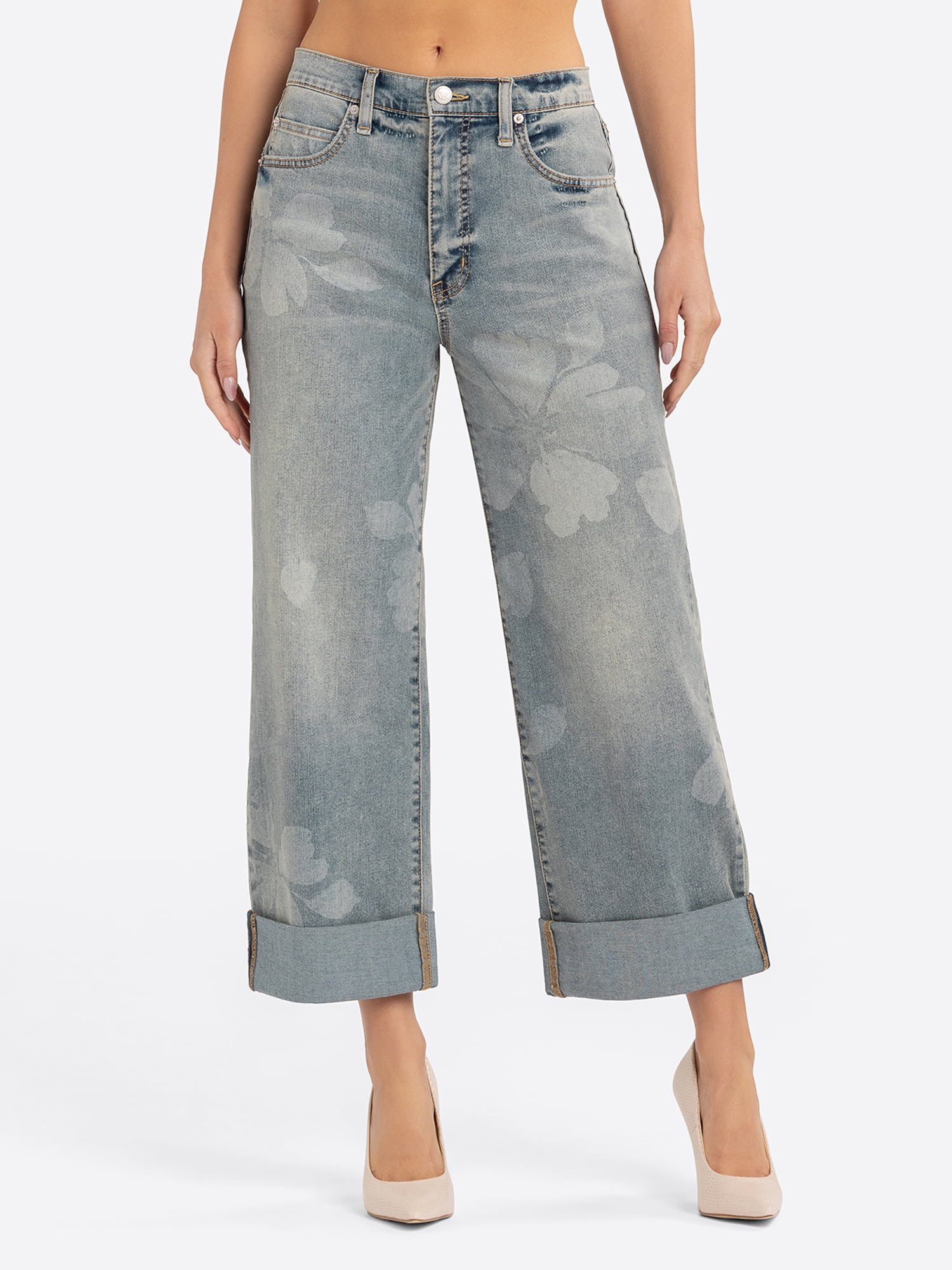 Jessica Simpson Women's Zinnia Wide Leg Jean, Sizes 2-16