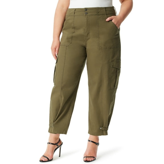 Jessica Simpson Women's and Women's Plus Cargo Low Rise Pants, Sizes 2-26W