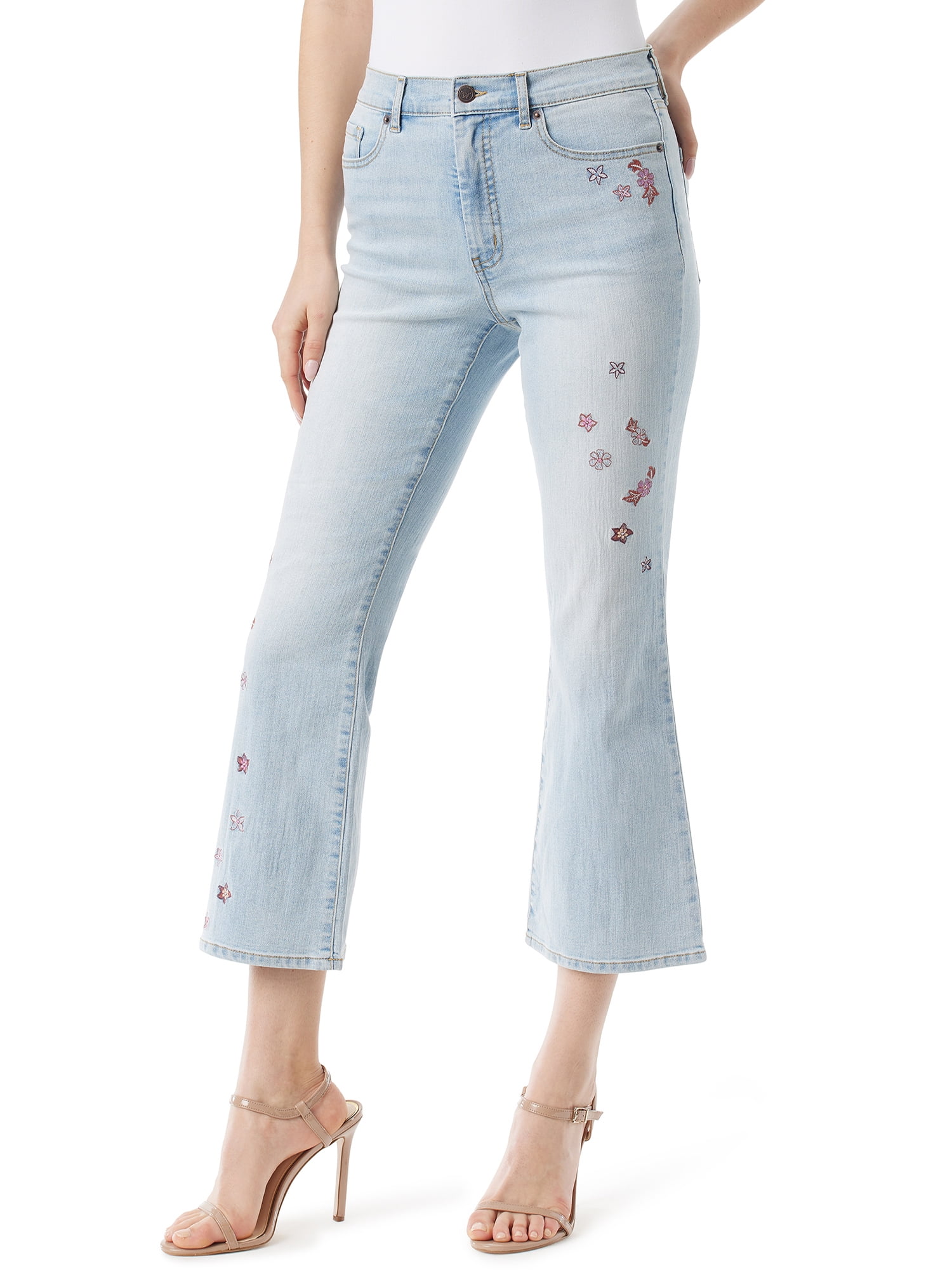 Jessica Simpson Women's and Women's Plus Charmed Fitted Flare Jeans