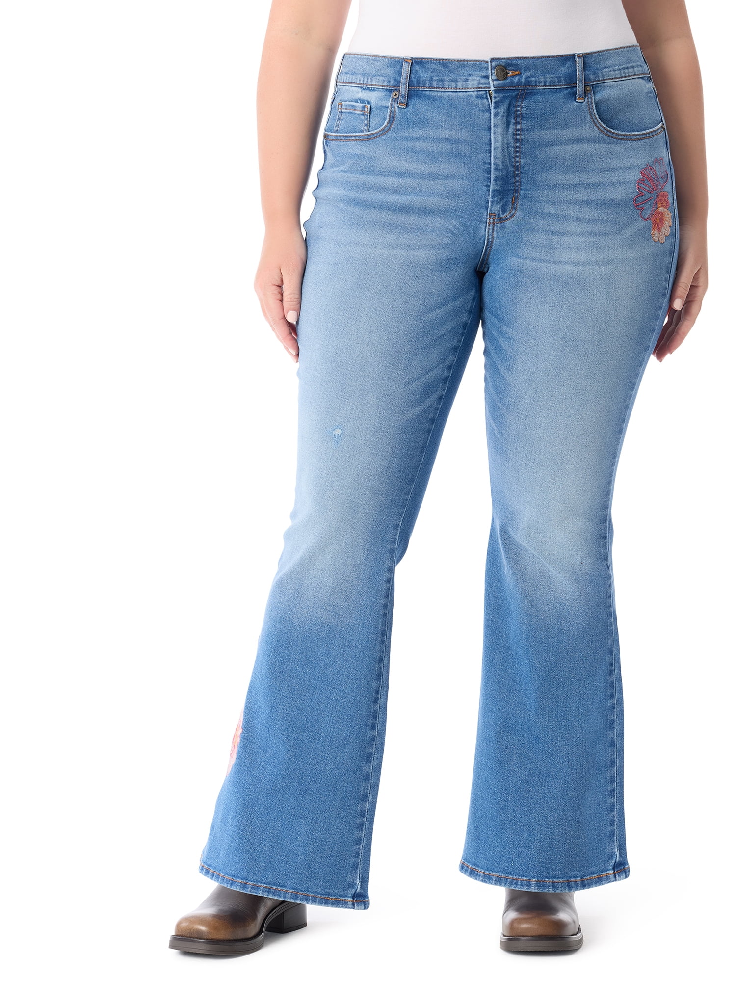 Jessica Simpson Women's and Women's Plus Daisy Fitted Flare Jessica Simpson Women's and Women's Plus Daisy Fitted Flare