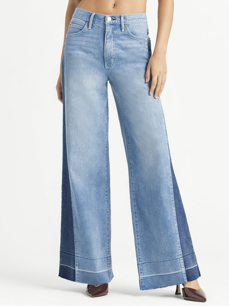 Jessica Simpson Women's and Women's Plus Freesia Wide Leg Jeans