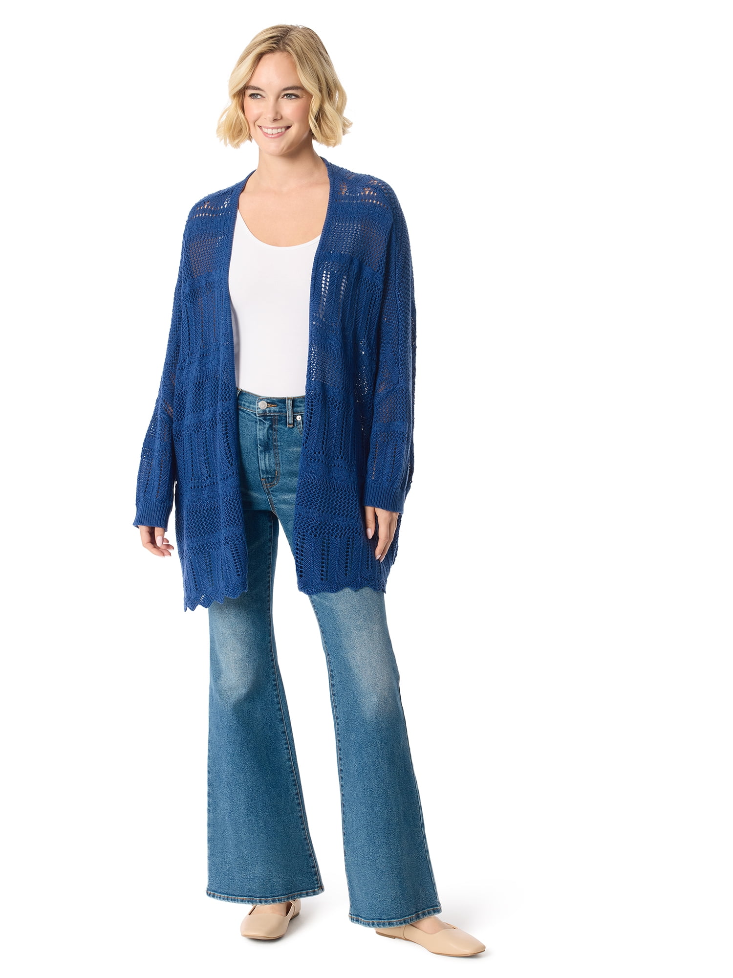 Jessica Simpson Women's and Women's Plus Kayla Long Cardigan Jessica Simpson Women's and Women's Plus Kayla Long Cardigan