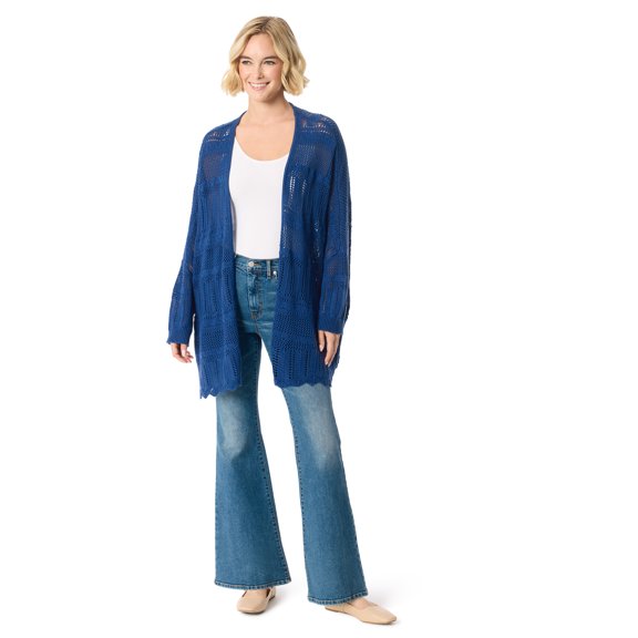 Jessica Simpson Women's and Women's Plus Kayla Long Cardigan, Sizes S/M-3X/4X