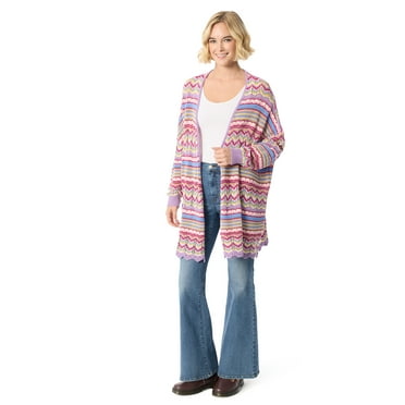 Jessica Simpson Women's and Women's Plus Kayla Long Cardigan, Sizes XS-4X