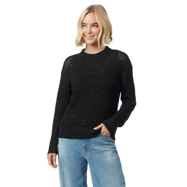 Jessica Simpson Women's and Women's Plus Mukami Open Knit Sweater, Sizes XS-4X