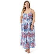 Jessica Simpson Women's and Women's Plus Open Back Maxi Cami Dress