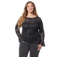 thumbnail image 1 of Jessica Simpson Women's and Women's Plus Sarah Lace Mesh Top, Sizes XS-4X, 1 of 5