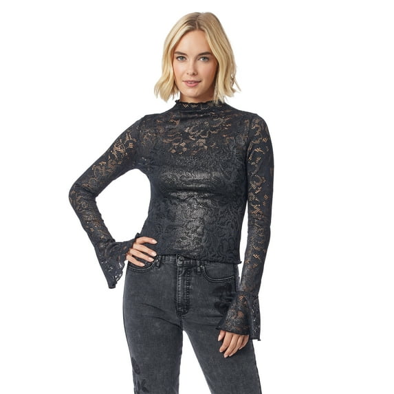 Jessica Simpson Women's and Women's Plus Sarah Lace Mesh Top, Sizes XS-4X