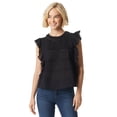 thumbnail image 1 of Jessica Simpson Women's and Women's Plus Size Ruby Flutter Woven Top, 1 of 8