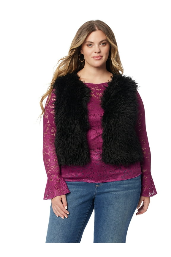 Women's and Women's Plus Sweater Vest, Sizes XS-4X