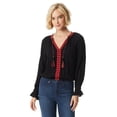 thumbnail image 1 of Jessica Simpson Women's and Women's Plus Tifany Embellished Blouse, 1 of 5