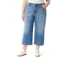 thumbnail image 1 of Jessica Simpson Women's and Women's Plus Wide Leg Crop Jeans, Sizes 2-26W, 1 of 1