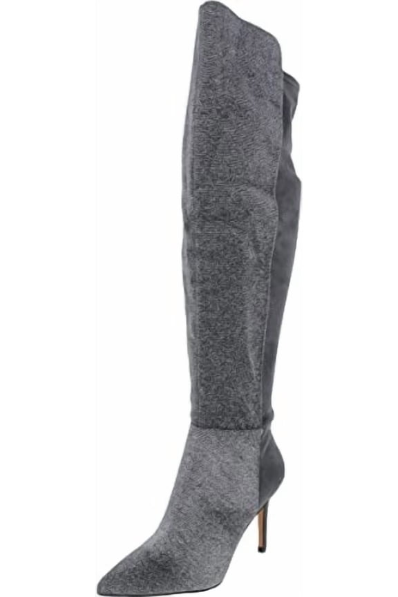 Womens Amriena Stiletto Over-The-Knee Boots Gray 6 Medium (B,M)