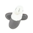 thumbnail image 1 of Jessica Simpson Womens Comfy Faux Fur Slip On Scuff House Slipper -  Memory Foam Anti-Skid Sole, 1 of 9