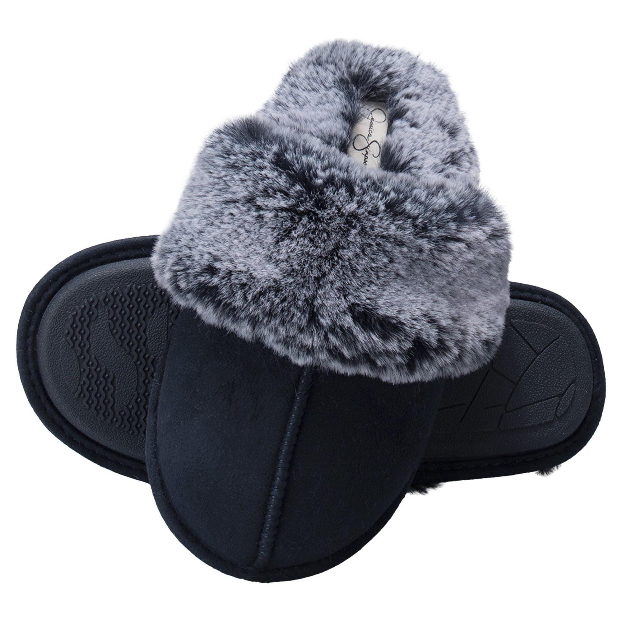 Jessica Simpson Womens Comfy Memory Foam Scuff Slipper Indoor Outdoor