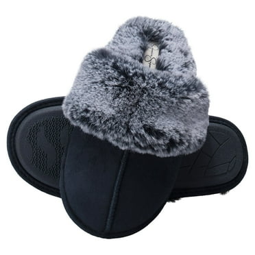 Jessica Simpson Womens Comfy Memory Foam Scuff Slipper Indoor/Outdoor